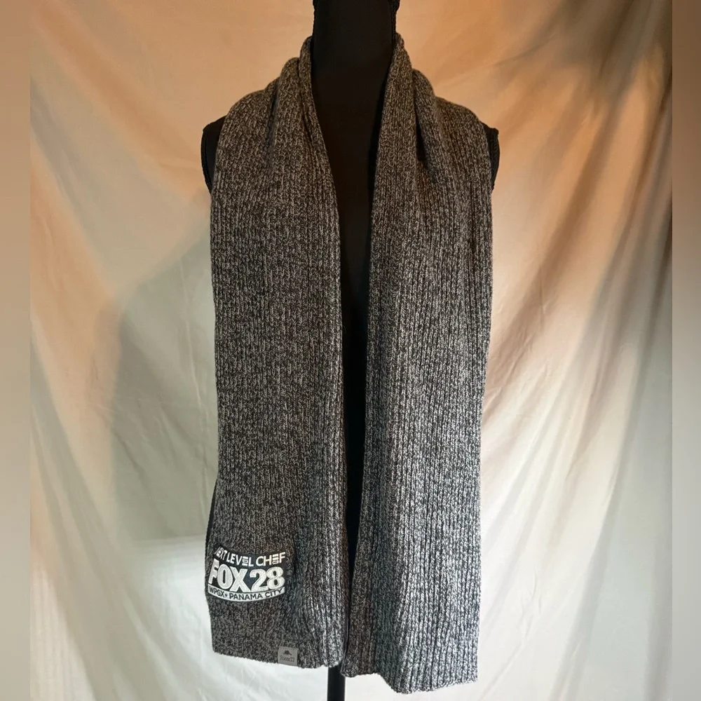 Roots73 Knit Scarf – Dark Grey Heather‎